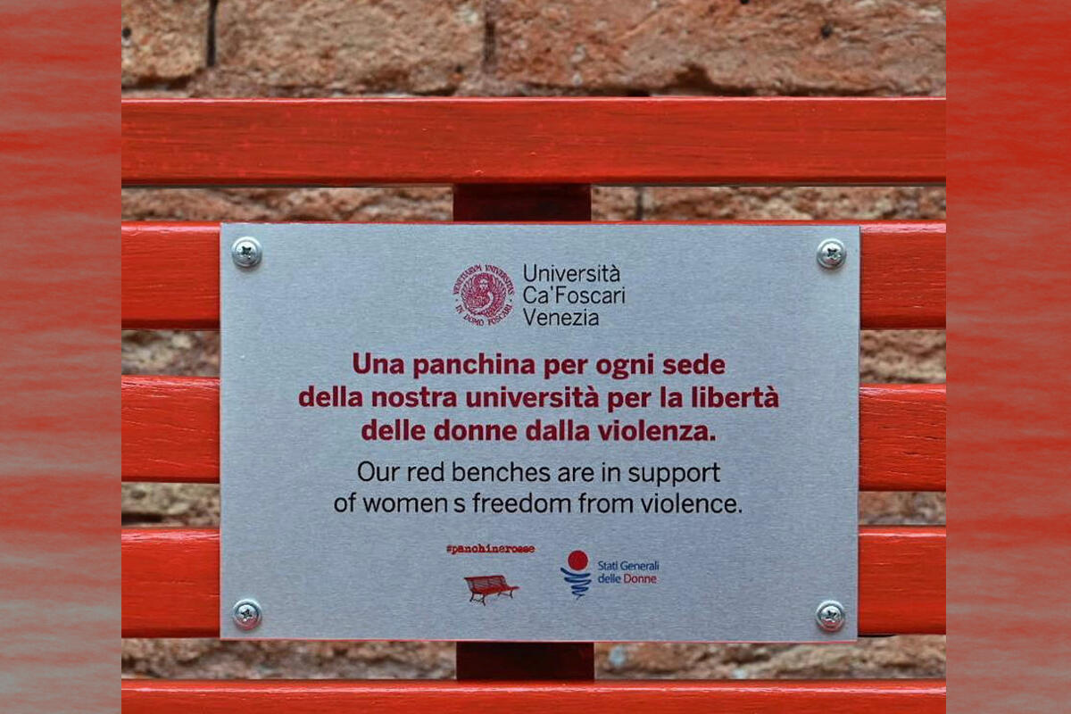 ca-foscari-panchina-contro-violenza-donne